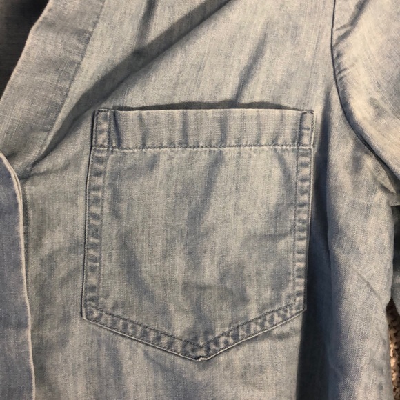 Lauren Conrad Soft Denim Long Sleeve Top - Picture 2 of 7